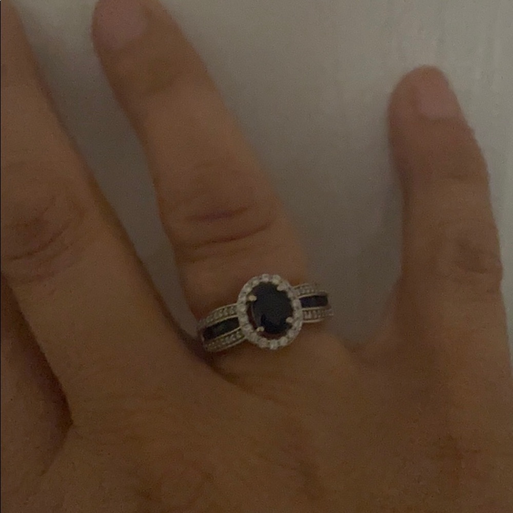 Sapphire and diamond ring